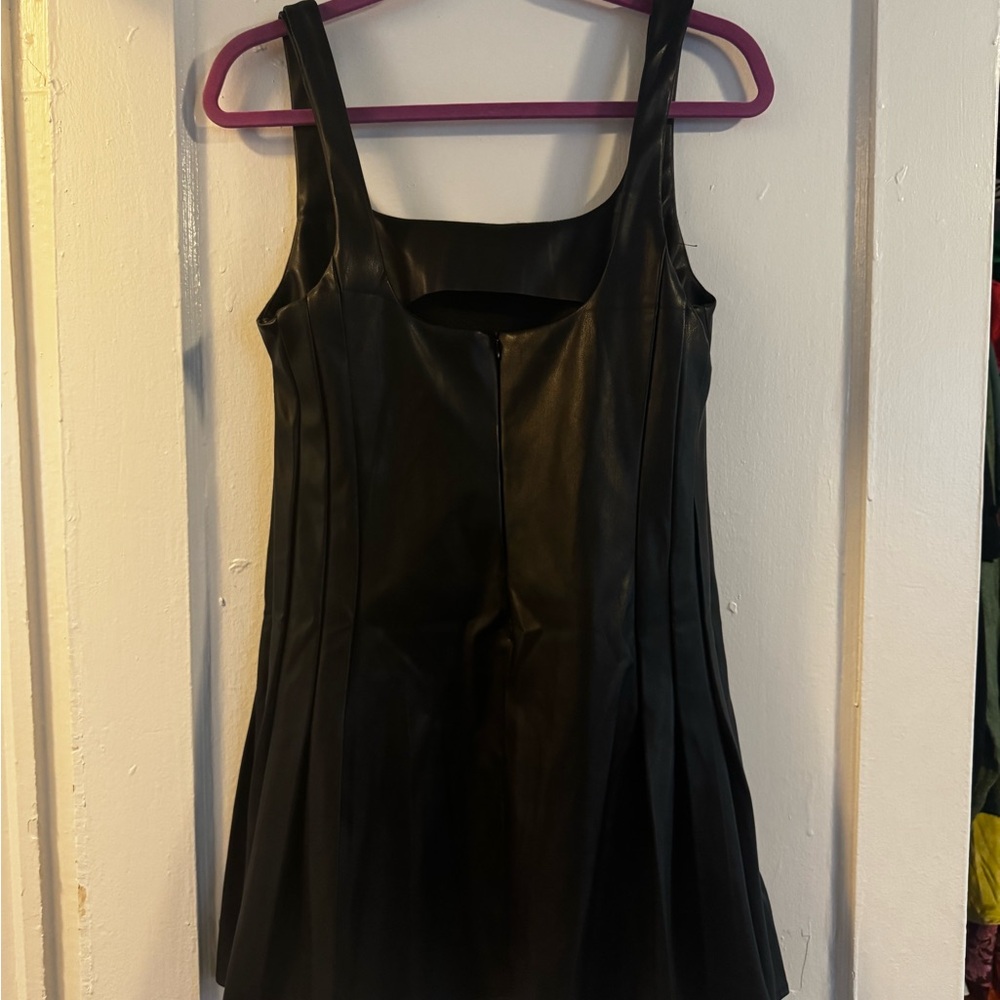 fab'rik Sleek Black Mini Dress - Picture 6 of 7